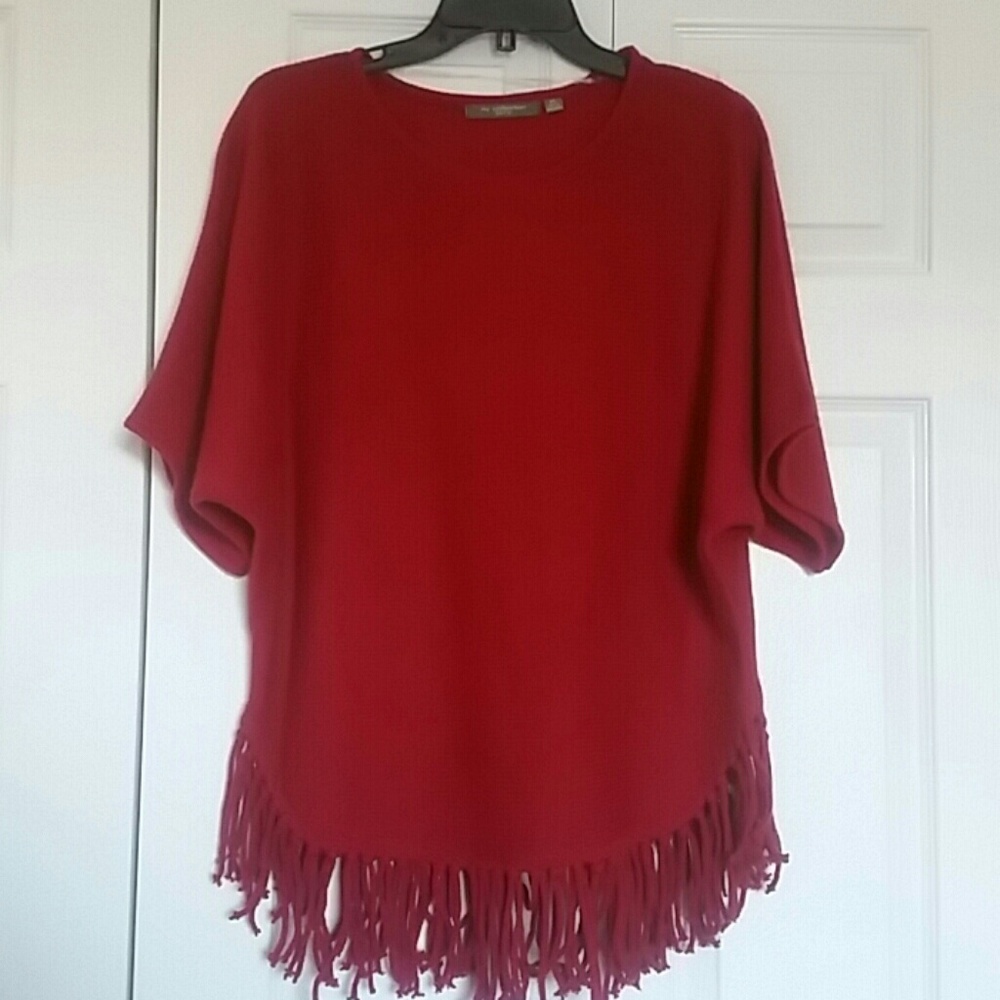 Ny collection petite red sweater size petite small